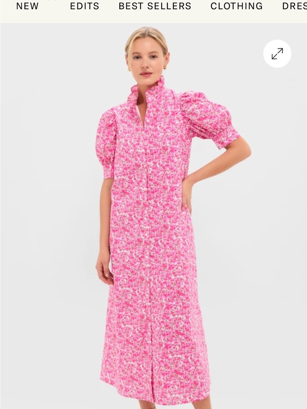 Hyacinth house tuckernuck Pink Poppies Floral Louisa Maxi Dress